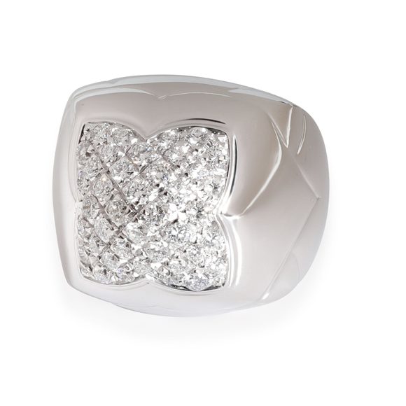 Bulgari Pyramid Diamond Ring in 18K White Gold CTW